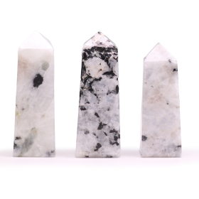 3x Puntas de Obelisco - Piedra lunar