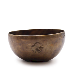 Cuenco Tibetano Indio Mediano - Fases lunares   - 15 cm