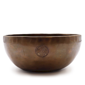 Cuenco Tibetano Indio Extragrande - Fases lunares extragrande - 22 cm
