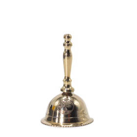 6x Campana Pequeña de Altar de Latón - Árbol de la Vida