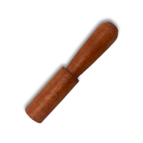 Palo de madera - 13 cm - Mango moldeado - sin cuero