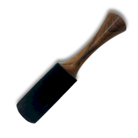 Palo de madera - 18 x 3 cm - Mango tubular mediano con doble anilla