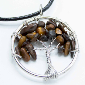 Colgante Árbol de la Vida - Ojo de Tigre
