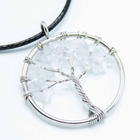 Colgante Árbol de la Vida - Cristal de Roca