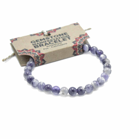4x Pulsera Manifestación Piedras Preciosas - Amatista - Calma