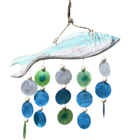 Talla de Pez Aguamarina y Copis