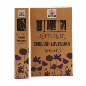 12x Incienso Botánico Natural Masala - Lavanda Inglesa