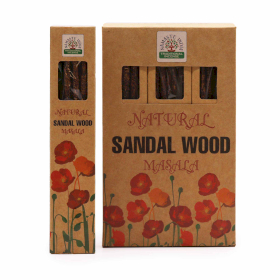 12x Incienso Botánico Natural Masala - Sándalo