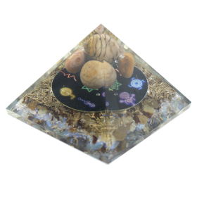 Pirámide de orgonita - Reiki Medianoche - 70 mm