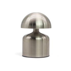 Lámpara Táctil - Forma de Hongo Plateado - USB (C) - Recargable (400 vatios)