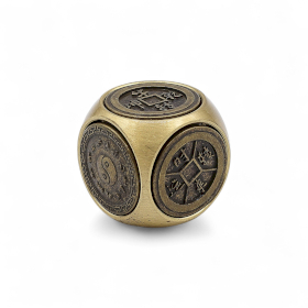 3x Fortuna Feng Shui - Dados con Símbolos Tradicionales del Zodiaco