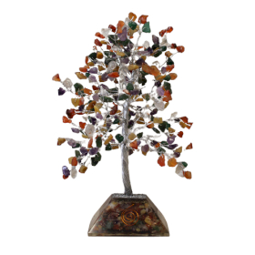 Árbol de Gemas con base de Organita - 320 piedras - Multi