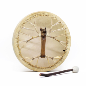 Espíritu del Dragón - Tambor Chamánico con Baqueta - Afinable - 40 cm