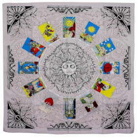 Mantel para Lectura de Tarot - Sol (75 x 75 cm)