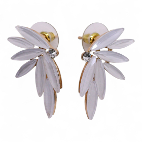 Pendientes de Cristal  Vintage   - Hadas - Perla
