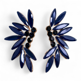 Pendientes de Cristal  Vintage   - Hadas - Azul