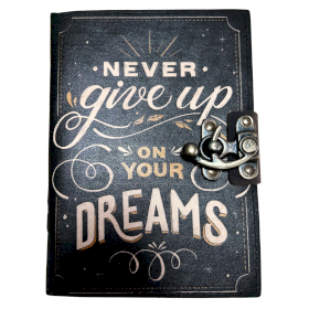 Cuadernos de Cuero Estampado - Nunca te Rindas ante tus Sueños