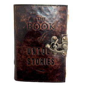 Cuadernos de Cuero con bordes Irregulares - El libro de las Historias jamás Contadas