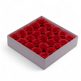 25x Flor de Jabón Artesanal - Rosa Romántica (5 Capas) - Roja