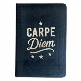 Cuaderno de Terciopelo - Carpe Diem - 80 páginas  - Negro