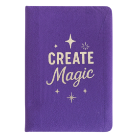 Cuaderno de Terciopelo - Crea Mágia - 80 páginas - Morado