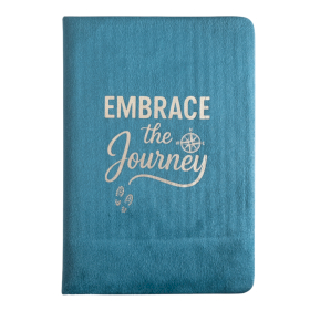 Cuaderno de Terciopelo - Abraza el Viaje - 80 páginas - Azul claro
