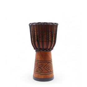 Tambor Djembe Pro Mediano - Sonido del Alma (grave) - Mediano 40cm (18cm de diámetro)