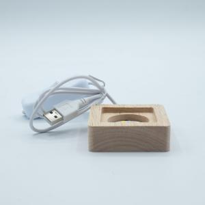Base de Madera USB LED Redonda para revender en su tienda
