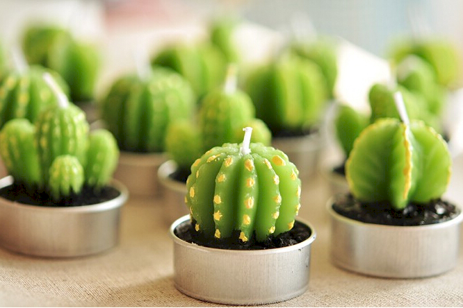 Velas forma de cactus al por mayor