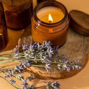 Reventa de velas de aromaterapia de cera de soja
