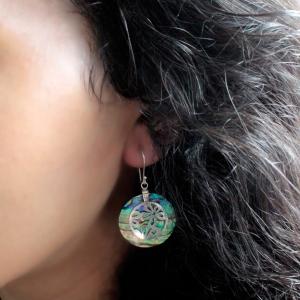 Reventa de pendientes de nácar y plata