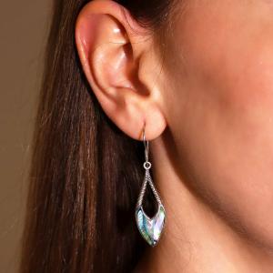 Pendientes de nacar y plata al por mayor