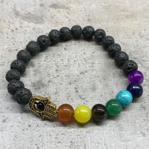 Proveedor de pulseras de piedra de  lava 