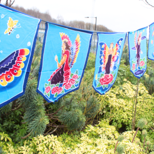 Reventa de tapices de Batik